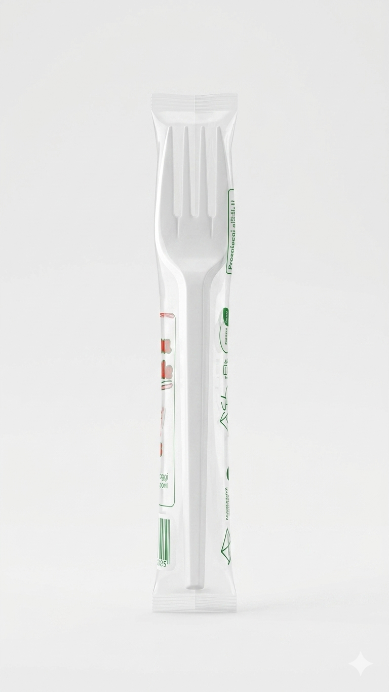 DOPLA Easy Magic Forchette Compact Riutilizzabili | Confezione da 20 Pezzi | Posate in Plastica Lavabili in Lavastoviglie | Ideali per Picnic, Feste e Catering
