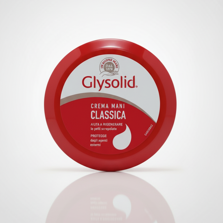 Glysolid Crema Mani Classica Vaso 75ml - Formula Concentrata con Glicerina - Potere Rigenerante per Pelli Secche e Screpolate - Protezione Agenti Esterni