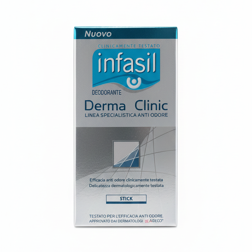 Infasil Deodorante Derma Clinic Stick – Doppia Tecnologia Anti-Odore Clinicamente Testata