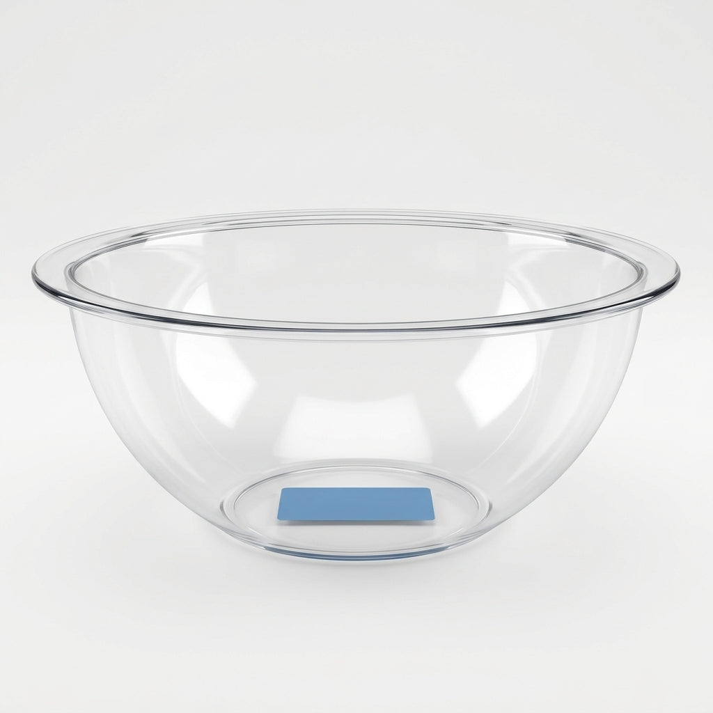 Giganplast Insalatiera Cristal Diametro 24 cm Trasparente Plastica Alimentare – Effetto Vetro Infrangibile Made in Italy