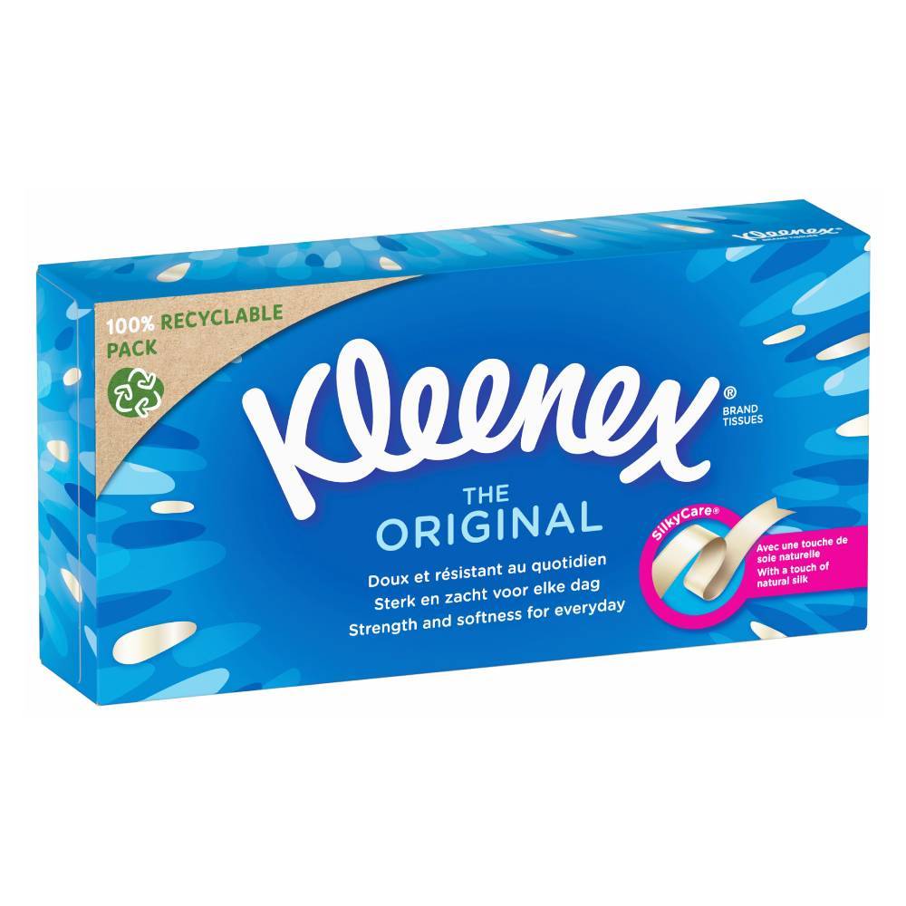 Kleenex The Original | Scatola di Fazzoletti 72 Pezzi | Triplo Strato Morbido e Resistente | Alta Qualità Assorbente per Pelli Delicate