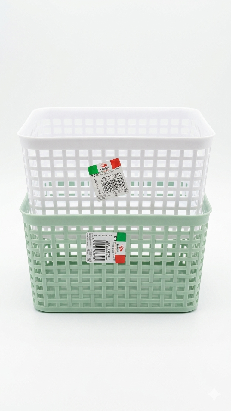 Lega Cesto quadratoLega Cesto Quadrato Multiuso 22x22x12 cm – Organizer in Plastica Forata per Casa e Bagno – Contenitore Salvaspazio – Colori Assortiti 22X22H12 colori assortiti