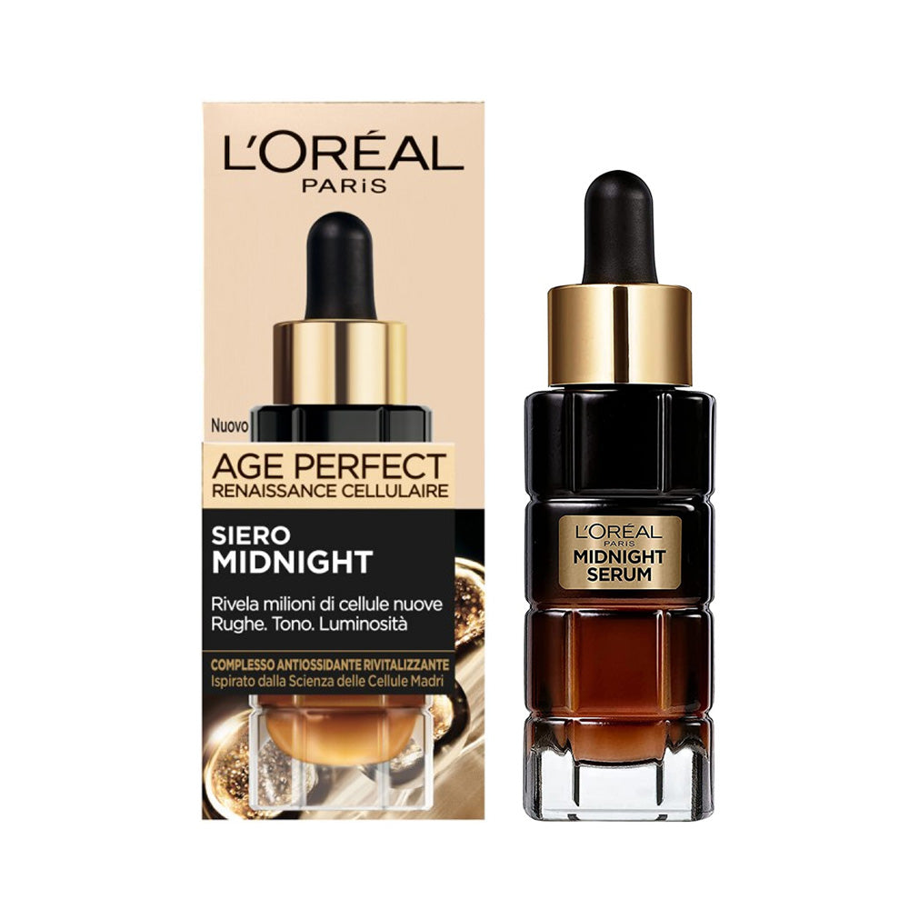 L'Oréal Paris Age Perfect Siero Midnight 30ml - Anti-Età, Rivitalizzante Cellulare, Complesso Antiossidante