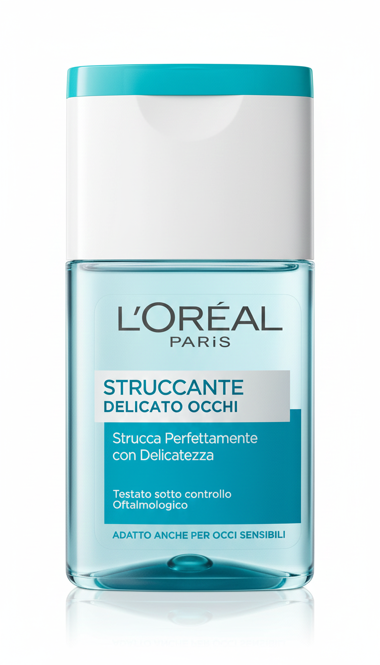 L'Oréal Struccante Delicato Occhi 125ml - Formula Lenitiva Testata Oftalmologicamente - Adatto a Occhi Sensibili e Lenti a Contatto