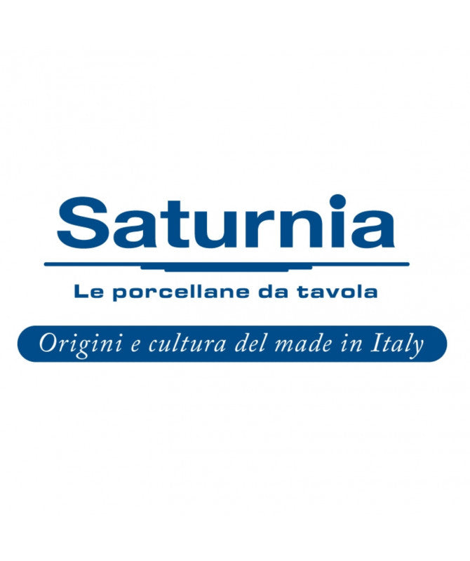 Saturnia Piatto Fondo Malaga | 23 cm | Porcellana Professionale ad Alto Spessore | Decoro a Rilievo sulla Falda | Ideale per Primi Piatti e Zuppe | Made in Italy
