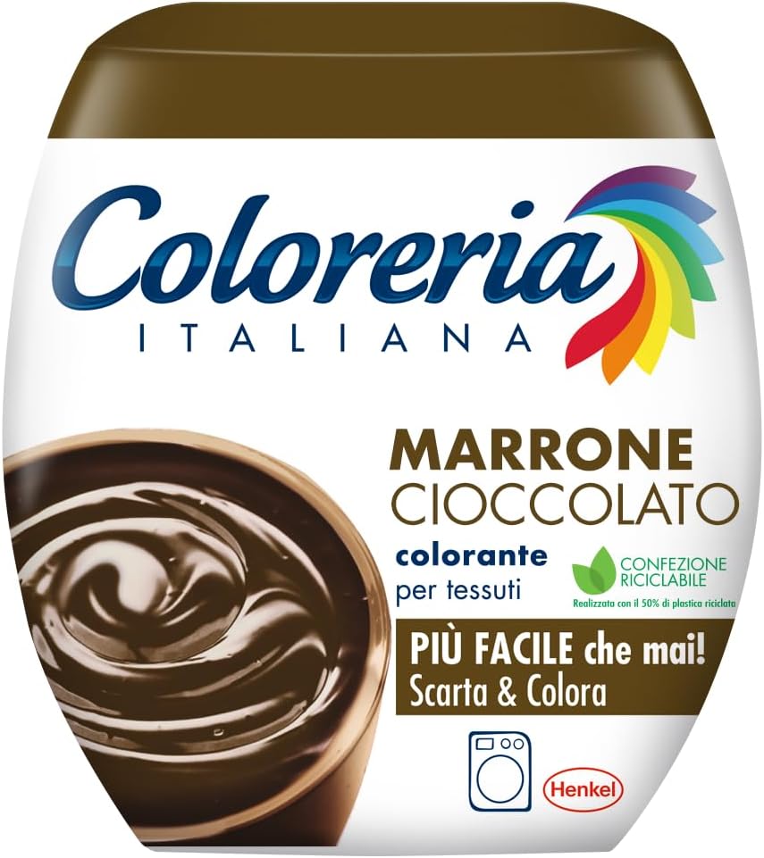 Coloreria Italiana Tutto in 1 Tintura Tessuti per Lavatrice – Formula con Sale Incluso – Colori Uniformi per Cotone, Lino, Seta e Viscosa