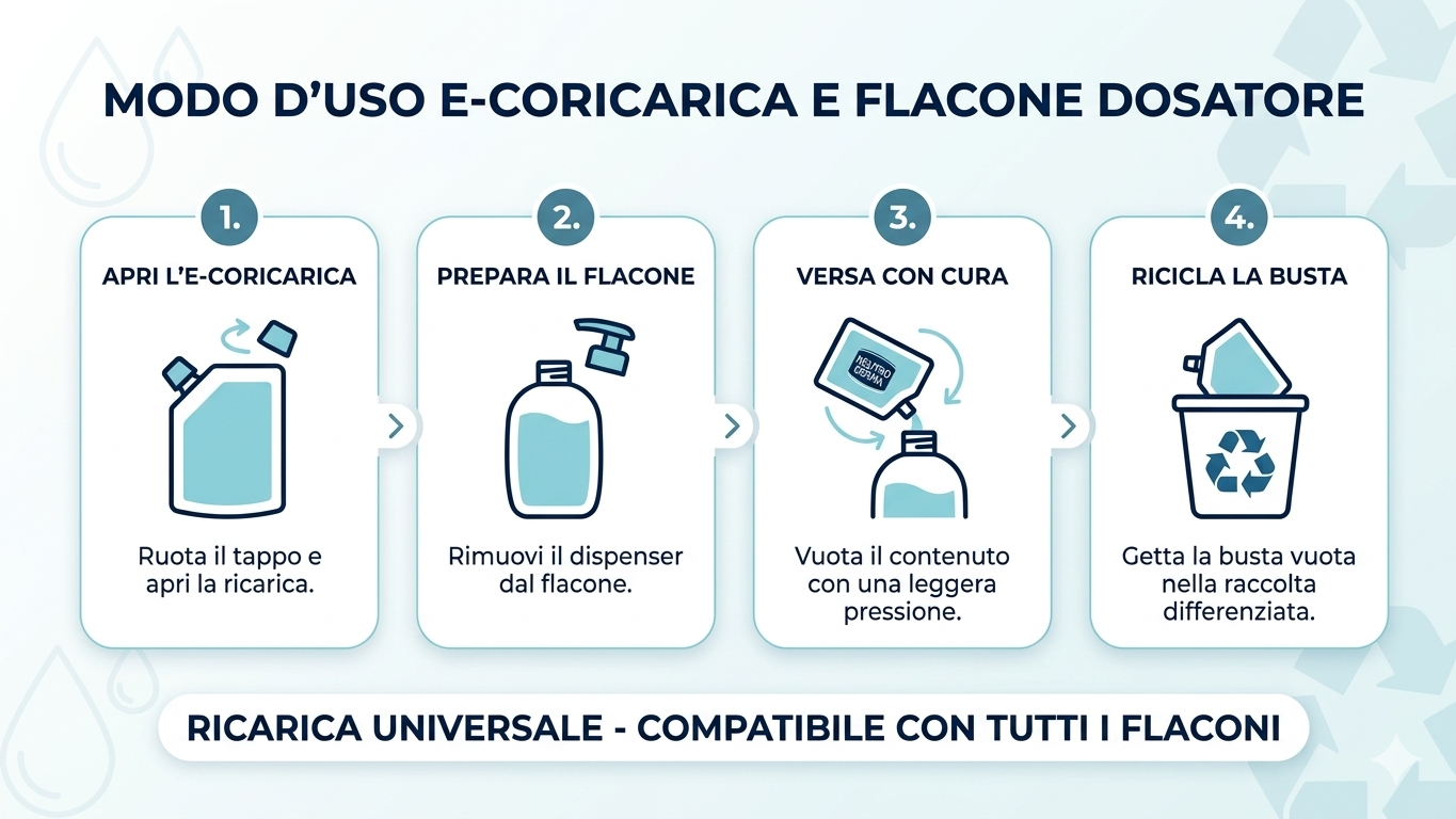 Neutroderma Sapone Liquido Idratante Biancolatte Maxi Ricarica Eco-Pouch 2 Litri – Formula Dermatologica Senza Microplastiche per Mani e Corpo