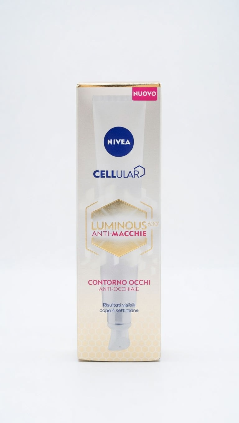 NIVEA Cellular Luminous630 Contorno Occhi Anti-Macchie 15 ml | Anti-Occhiaie e Gonfiore | Con Thiamidol® Brevettato, Caffeina e Acido Ialuronico