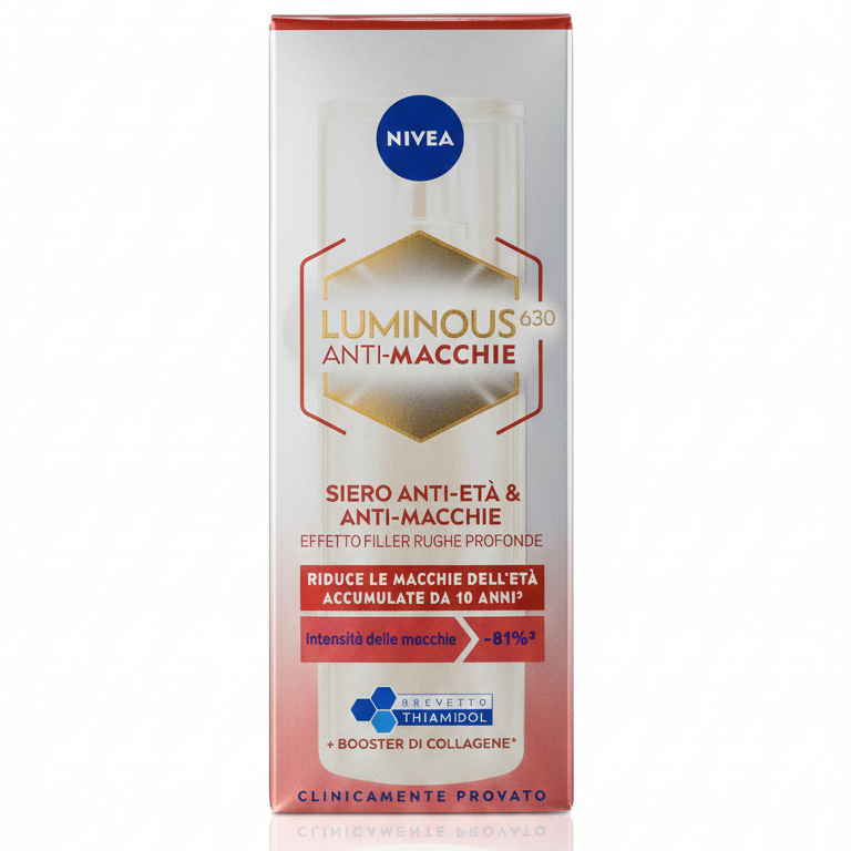 NIVEA Cellular Luminous630 Siero Anti-Età e Anti-Macchie | 30 ml | Acido Ialuronico e Booster Collagene | Riduce Macchie del 81% e Riempie le Rughe