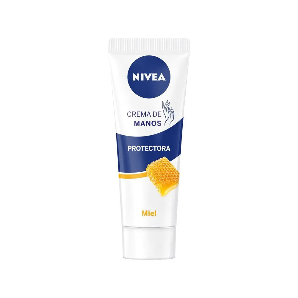 NIVEA Crema Mani Protettiva al Miele 100ml | Idratazione 24h con Cera d'Api e Miele | Nutriente, Ammorbidente e Non Unge