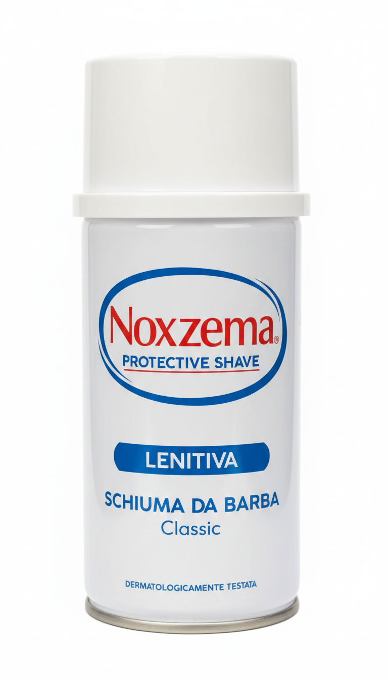 Schiuma da barba Noxzema Protective Shave Classic 300ml con formula lenitiva anti arrossamenti per rasatura morbida e protettiva