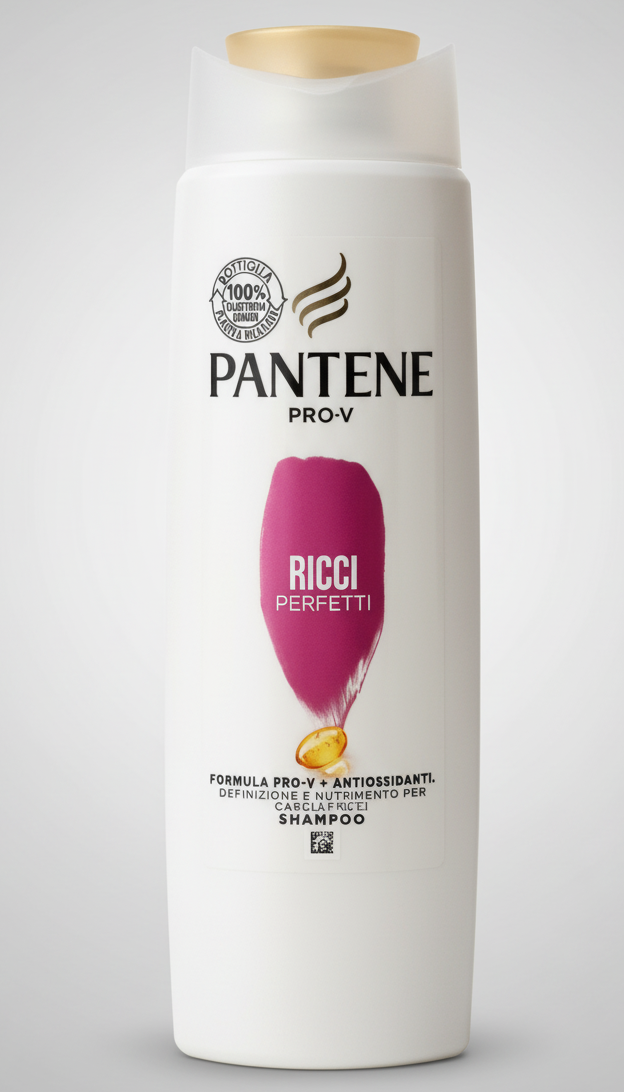 Pantene Pro-V Shampoo Ricci Perfetti 225ml | Con Nutrienti Pro-V | Per Ricci Definiti, Brillanti ed Elastici | Resistenza ai Danni da Styling