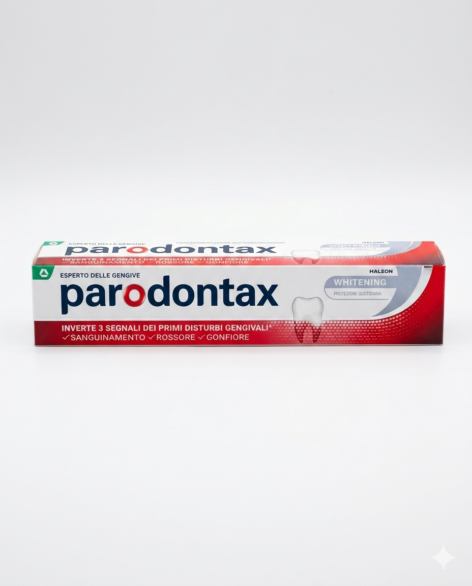 Parodontax Whitening 75 ml – Dentifricio Sbiancante con Fluoro – Azione Anti-Sanguinamento Gengivale e Rimozione Macchie