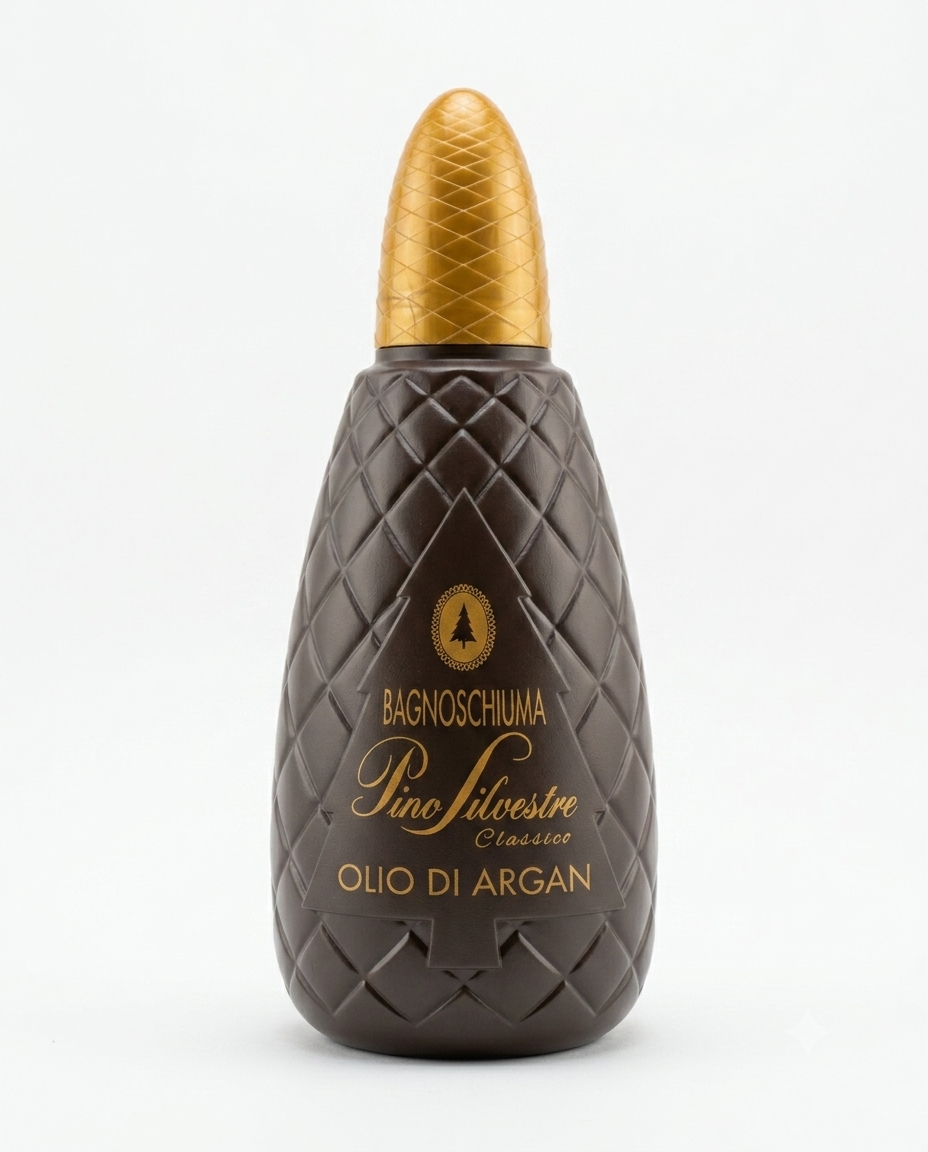 Pino Silvestre Classico Bagnoschiuma Olio di Argan 1000 ml, detergente corpo nutriente Made in Italy con olio di argan, deterge delicatamente la pelle lasciandola morbida, idratata e avvolta dalla storica fragranza maschile Pino Silvestre.