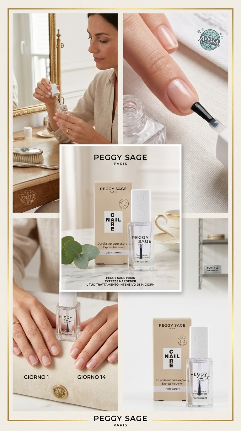 Peggy Sage Express Hardener Indurente Unghie 11 ml – Trattamento Rinforzante Intensivo 2 Settimane per Unghie Deboli e Sfibrate