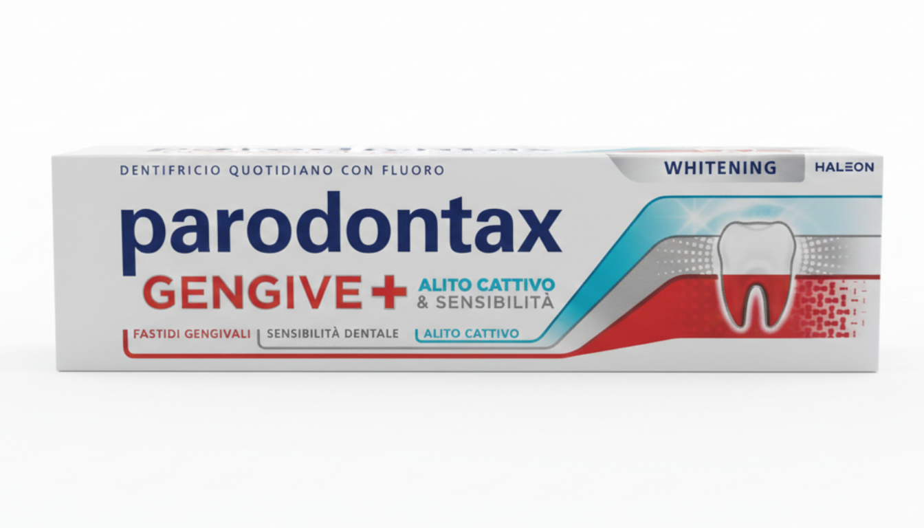 Parodontax Gengive+ Whitening 75ml – Dentifricio Tripla Azione: Gengive Sane, Anti-Sensibilità e Sbiancamento – Tecnologia ProNeutra™