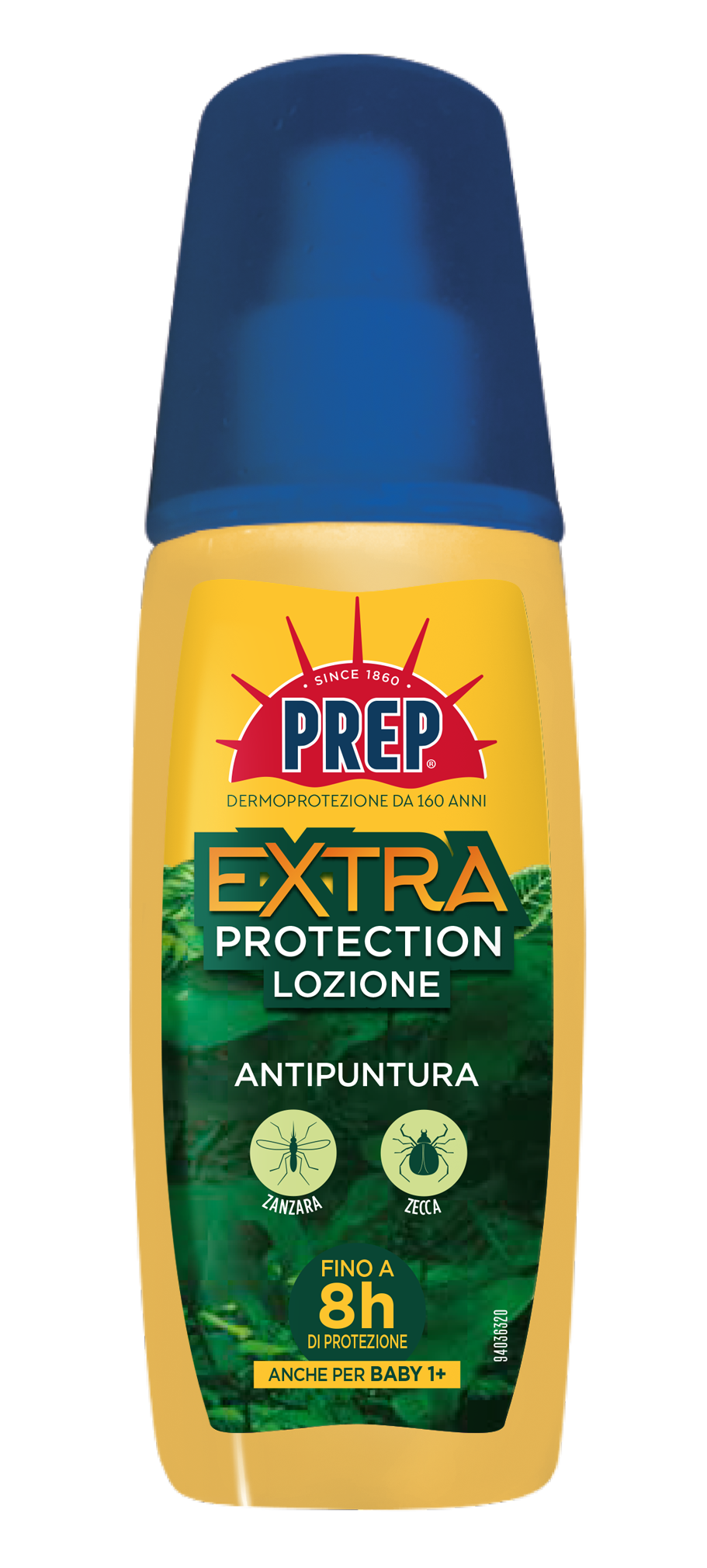 Prep Extra Protection Lozione 100ml antipuntura con IR3535, protegge da zanzare e zecche fino a 8 ore, adatta dai 1 anno in su.