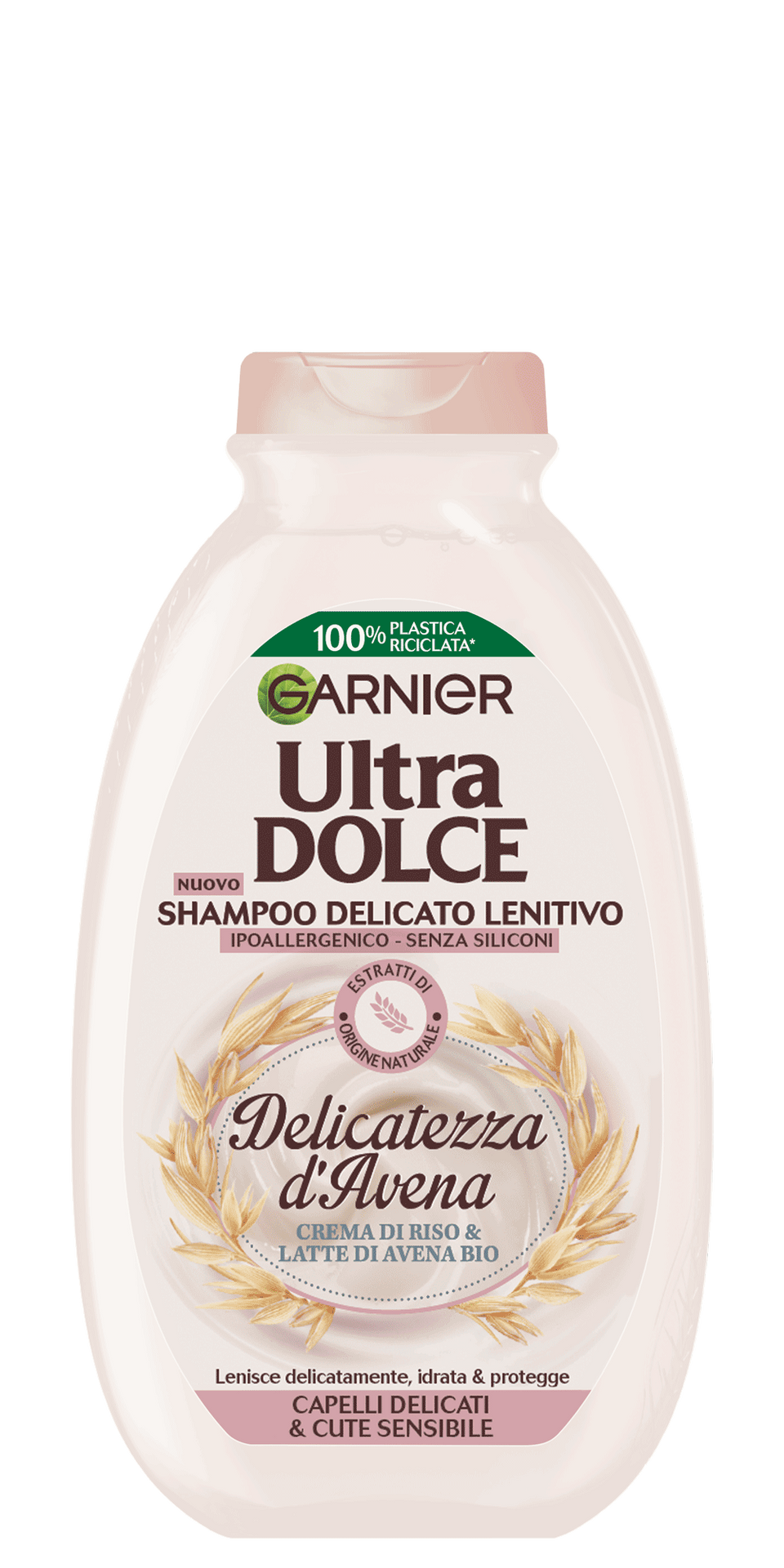 Garnier Ultra Dolce Shampoo Lenitivo Delicatezza d'Avena 400ml – Anti-Prurito per Capelli e Cuoio Capelluto Sensibile