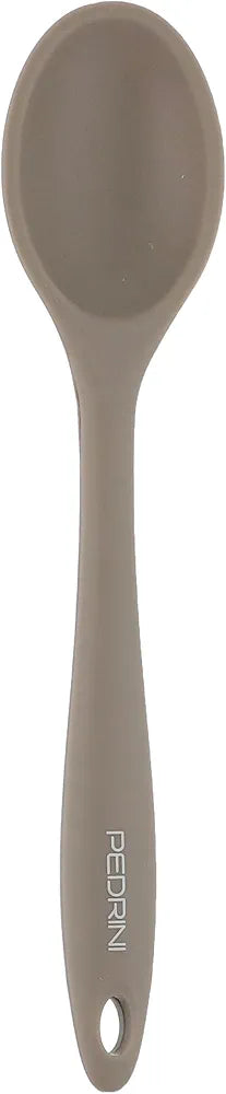 Pedrini Cucchiaio Mescolatore in Silicone Linea Dolci Marrone – Utensile Professionale Antiaderente Termoresistente – Ideale per Impasti e Creme