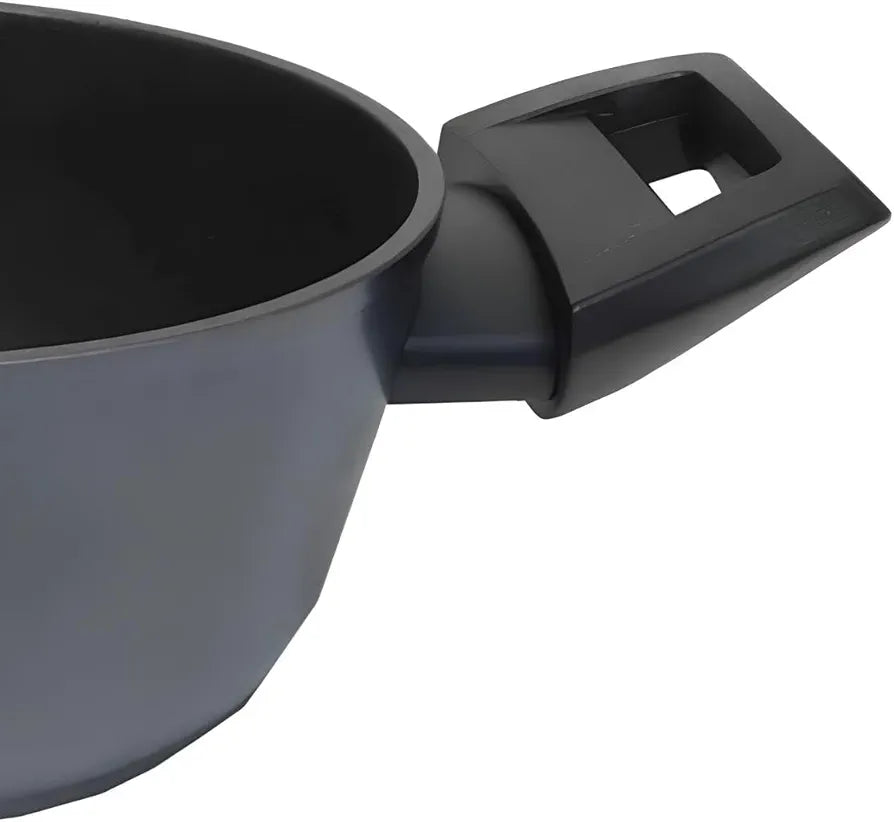 Zanetti Evolution Casseruola Induzione Ø 16 cm con Coperchio | Pentola Antiaderente Alto Spessore 4 mm | Cottura Senza Grassi | Impugnature Soft Touch | Compatibile con Tutti i Piani di Cottura