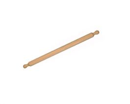 Mattarello Professionale MEETING in Legno Naturale – Varie Misure (32, 38, 48, 58, 70 cm) – Ideale per Pasta Fresca, Pizza e Sfoglia – Senza Manici Tradizionale