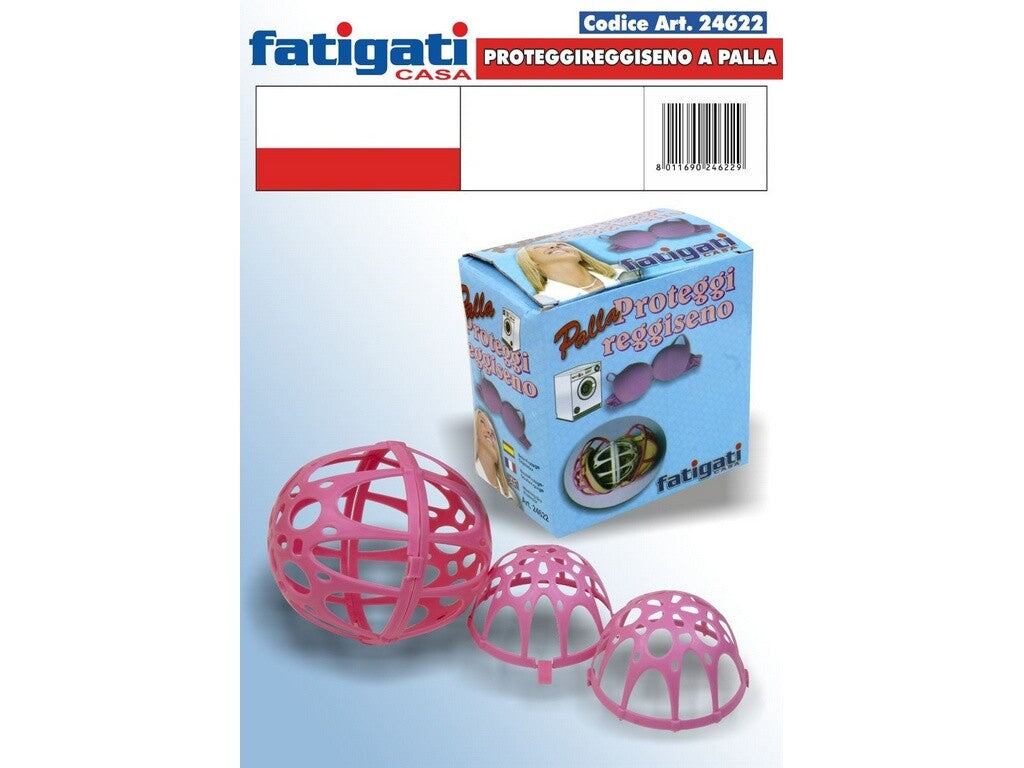 Palla Proteggi Reggiseno Fatigati | Sfera Salva-Intimo per Lavatrice | Protegge Coppe, Ferretti e Pizzi | Previene Danni al Cestello | Design a Doppia Sfera Universale
