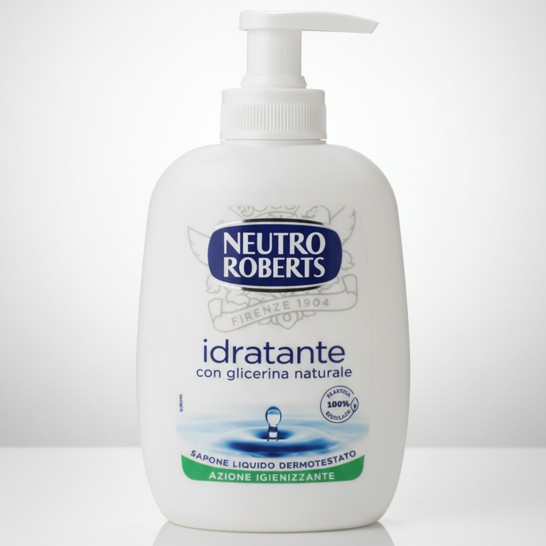 Neutro Roberts Sapone Liquido pH Fisiologico Dosatore e Ricarica – Tollerabilità Massima Idratante e Antibatterico