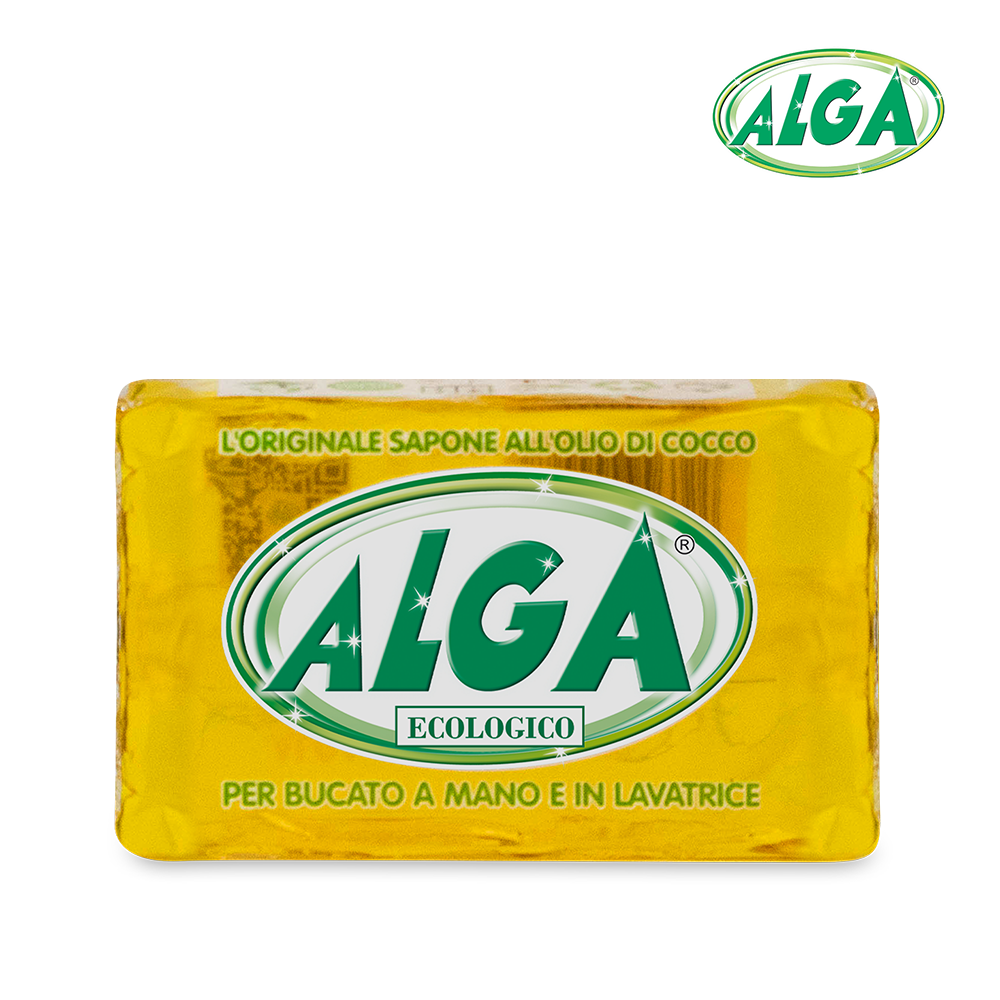 Alga Sapone Bucato Ecologico | Sapone Potassico Vegetale all'Olio di Cocco | 100% Biodegradabile | 400g