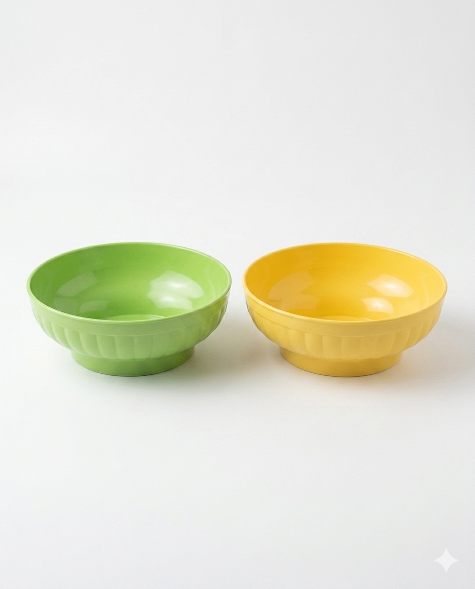 Stefanplast Insalatiera Costolata Ø 20 cm in Polimero BPA FREE – Ciotola Multiuso per Tavola e Cucina – Design Ergonomico e Lavabile in Lavastoviglie