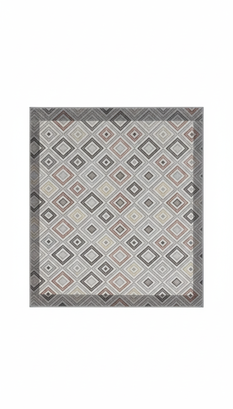 Vello Tappeto Passatoia 50x120 cm | 100% Poliestere Simil-Velluto | Fondo Antiscivolo Sicuro | Ideale per Cucina, Corridoio e Camera | Fantasie Assortite Moderne | REDS