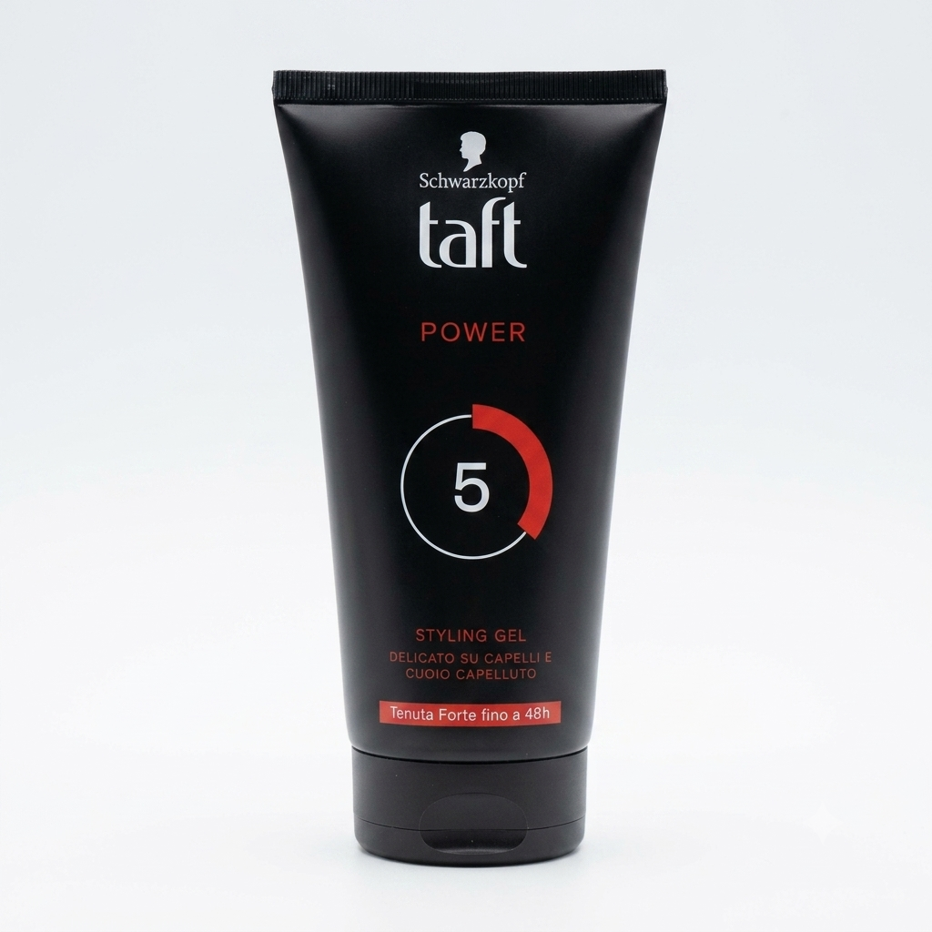 Taft Schwarzkopf Power Styling Gel Tenuta 5 150 ml, gel capelli a fissaggio forte con pantenolo, garantisce tenuta fino a 48 ore, controllo dello styling e definizione intensa senza lasciare residui.