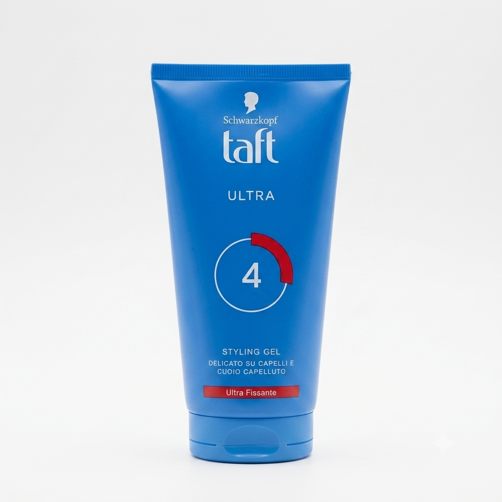 Taft Schwarzkopf Ultra Styling Gel Tenuta 4 150 ml, gel capelli ultra fissante con pantenolo idratante, garantisce tenuta forte a lunga durata, controllo dello styling e definizione senza lasciare residui.