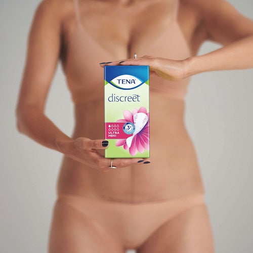 TENA Discreet Ultra Mini 28 Pezzi | Proteggi-Slip per Perdite Urinarie Leggere | Tecnologia microPROTEX™ e Sistema Fresh Odour Control | Protezione Discreta e Sottile