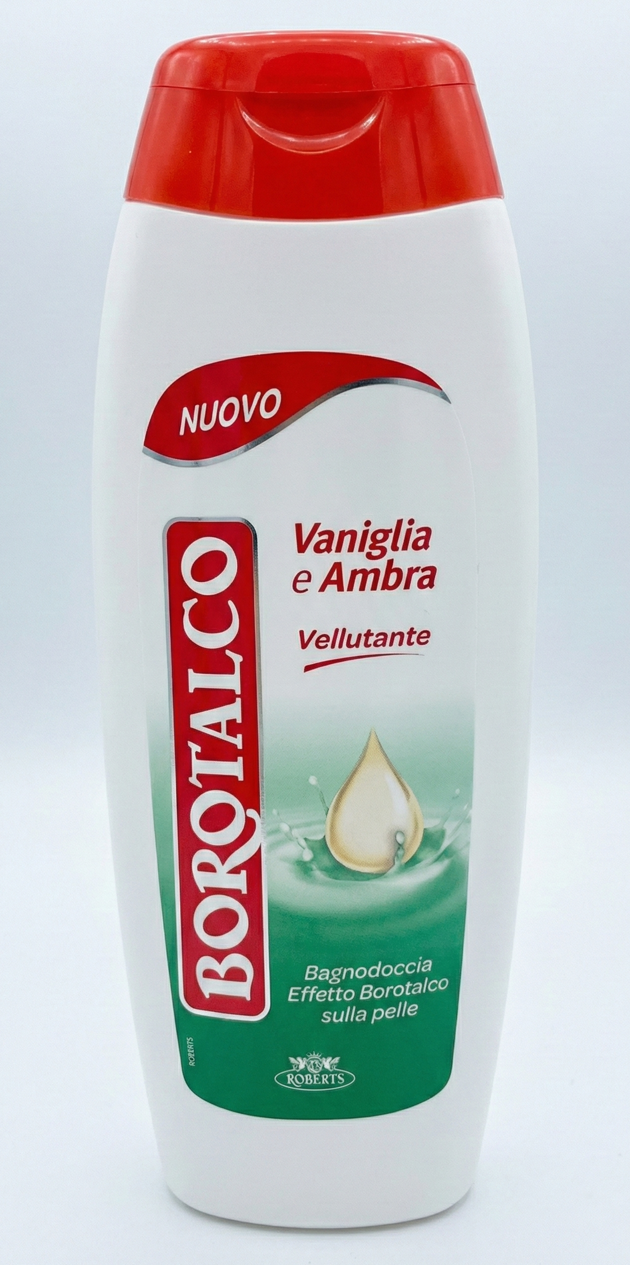 Borotalco Bagnodoccia 450ml | Effetto Vellutato sulla Pelle | Formula a pH Fisiologico e Flacone 100% Riciclato