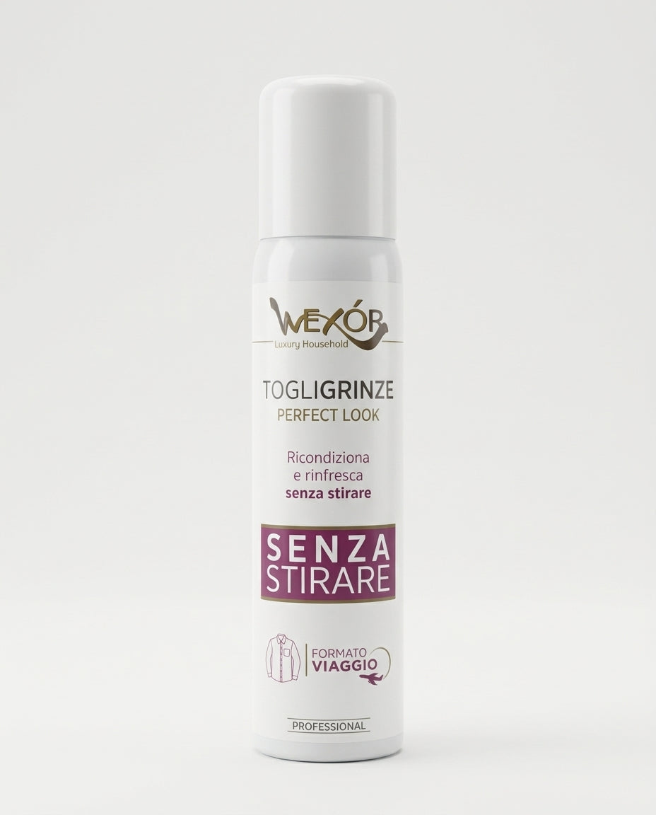 Wexór TogliGrinze Perfect Look Spray 100 ml Alluminio – Stiratrice Istantanea Travel Antistatica
