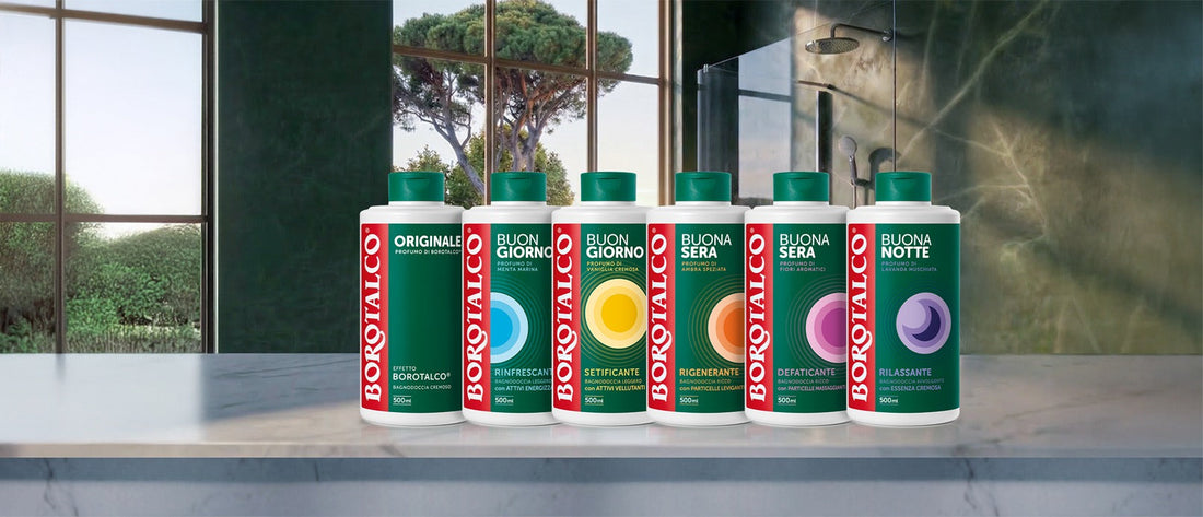 Nuova Linea Bagnodoccia Borotalco: Cinque esperienze sensoriali per ogni momento della giornata