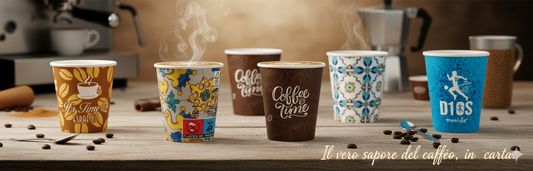 Bicchierini Caffè in Carta Monouso: Collezione Maiolica e Sofy's – Eleganza e Sostenibilità Avella Magazzini