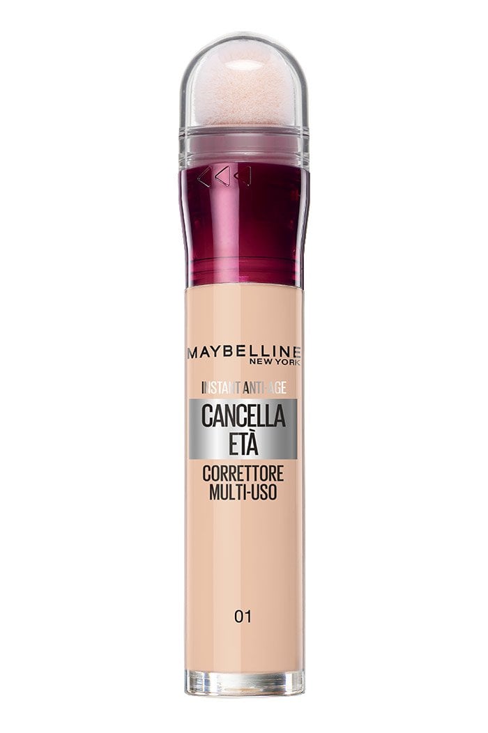 Maybelline New York Cancella Età Correttore Anti-Occhiaie Illuminante 6.8ml – Correttore Multiuso con Bacche di Goji e Haloxyl per uno Sguardo Fresco e Luminoso