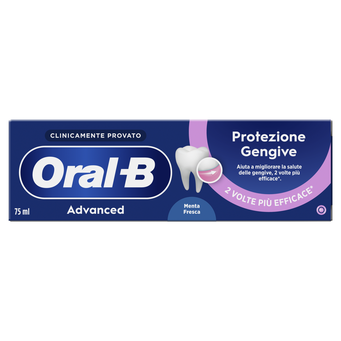 Oral-B Advanced Protezione Gengive 75ml | Dentifricio Antibatterico con Fluoruro Stannoso e Sale di Gluconato