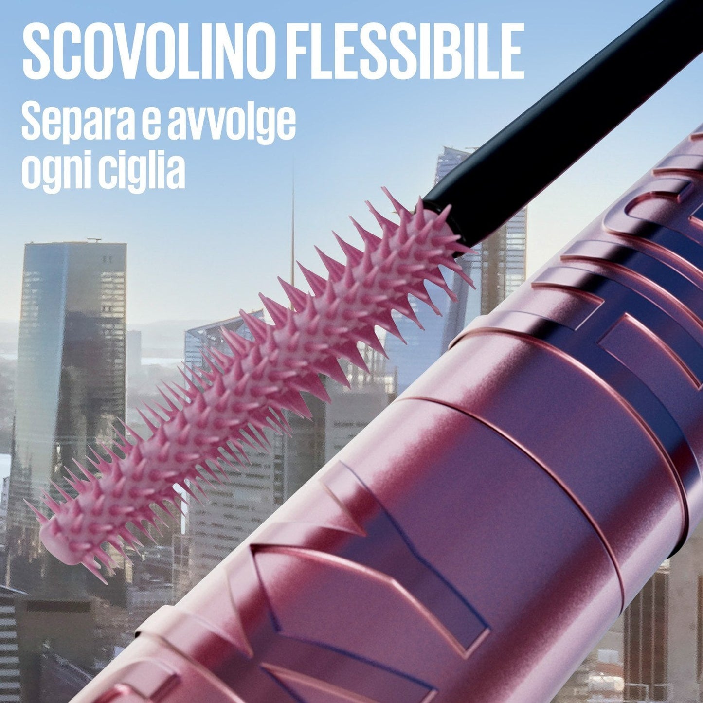 Maybelline New York Lash Sensational Sky High Mascara Variante Burgundy Haze – Mascara Allungante e Volumizzante Colore Bordeaux Scuro con Estratto di Bamboo