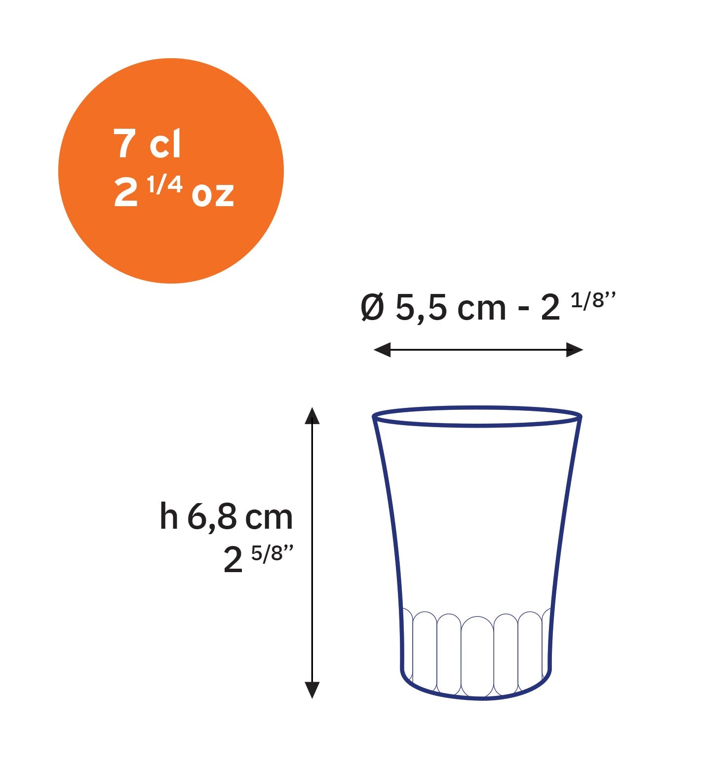 Duralex Amalfi Tazza in Vetro Trasparente Temperato 4 pz da 7 cl – Resistenza Termica Certificata Contro gli Shock per Caffè ed Espresso