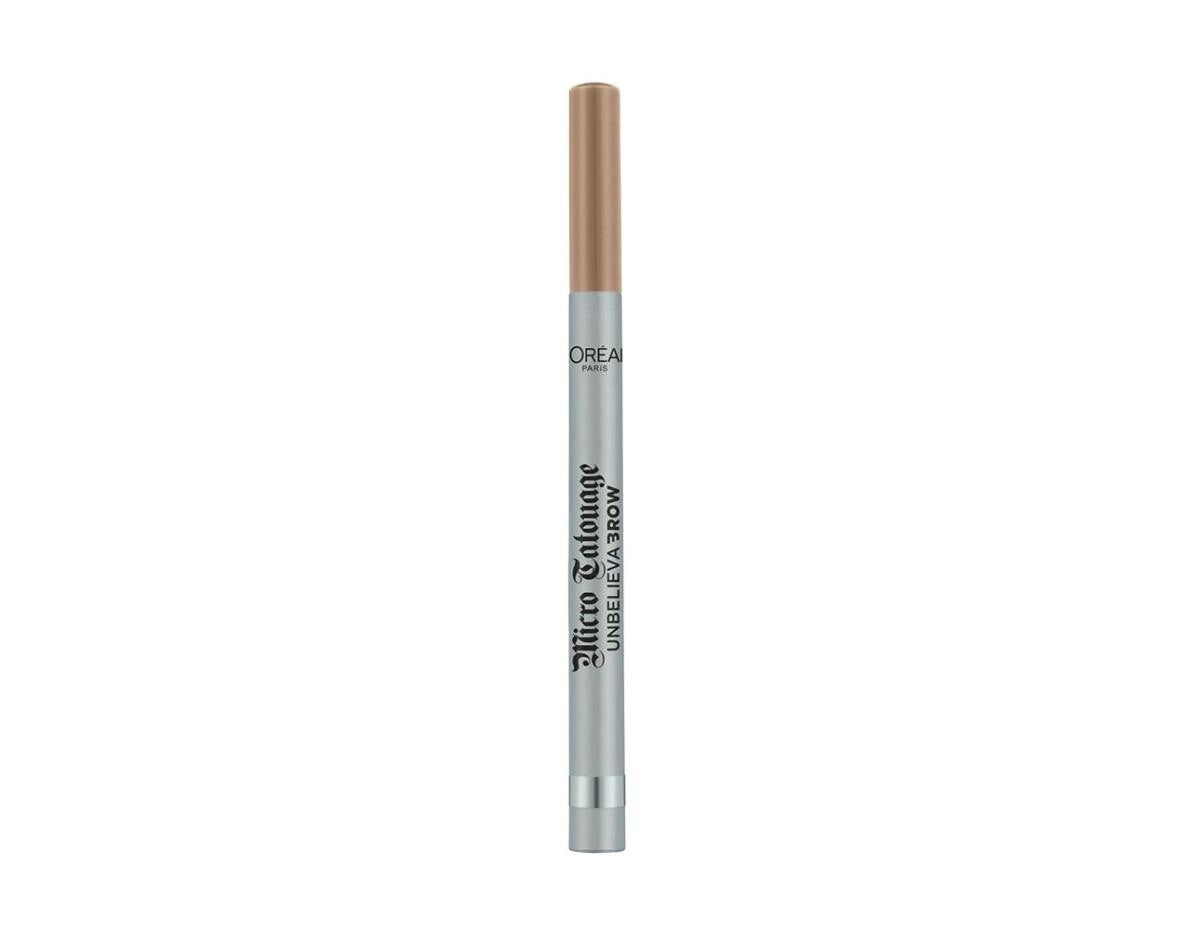 L'Oréal Paris UnbelievaBrow Micro Tatouage Pennarello Sopracciglia – Effetto Microblading Pelo per Pelo, Formula Lunga Tenuta 48H e Anti-Sbavature