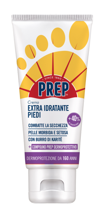 PREP Crema Extra Idratante Piedi 75ml Compound Dermoprotettivo – Soluzione Intensiva Anti-Secchezza per Piedi Stressati e Diabetici