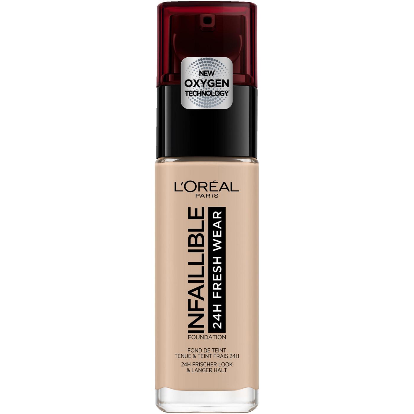 L'Oréal Paris Infaillible 32H Fresh Wear Fondotinta Fluido Idratante con Vitamina C e SPF 25 – La Soluzione Coprente e Ultra-Traspirante a Lunga Tenuta Non-Stop