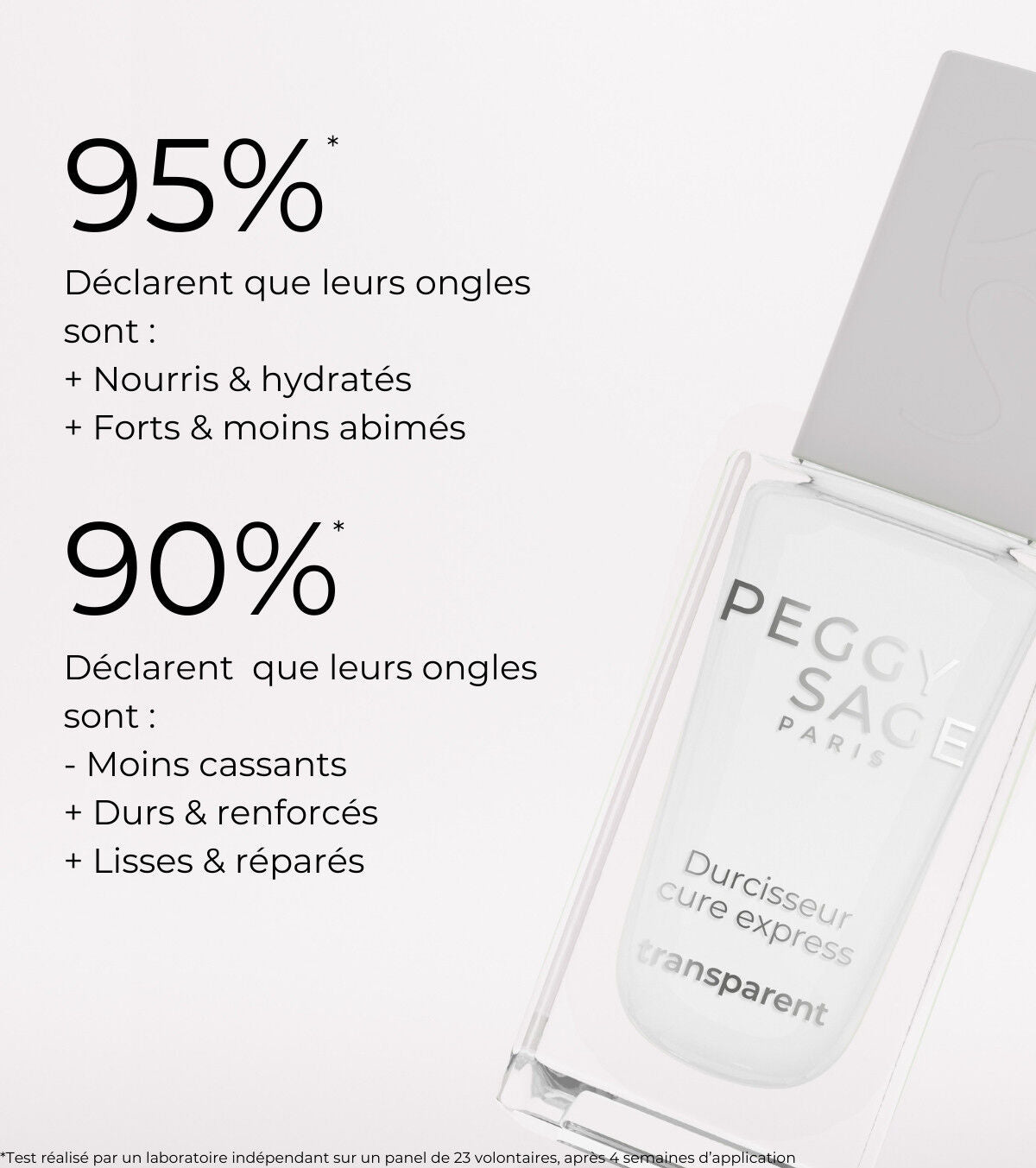 Peggy Sage Smalto Unghie Indurente Cura Express 11ml – Trattamento Rinforzante Professionale Rinnovatore per Unghie Fragili, Sfaldate e Post-Rimozione Gel
