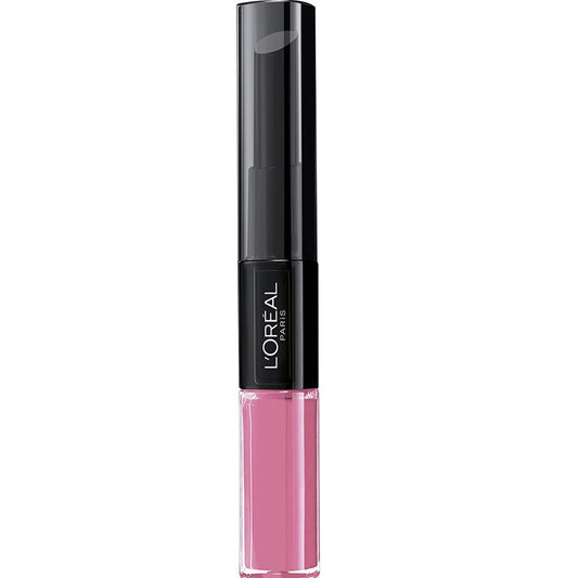 L'Oréal Paris Infaillible 24HR Rossetto Liquido No Transfer – Rossetto a Lunga Tenuta 24 Ore con Balsamo Idratante Top Coat all'Acido Ialuronico – Formula Duo-Step Anti-Sbavature