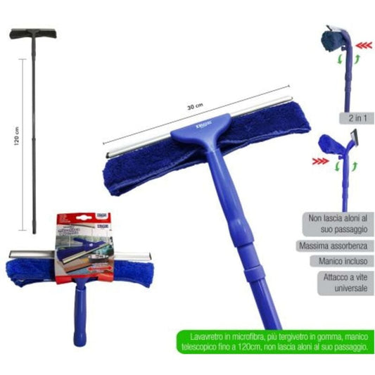 Piumino telescopico Set di 2 punte in microfibra Piumino telescopico lungo estensibile in acciaio inossidabile Piumino lavabile | Leroy Merlin