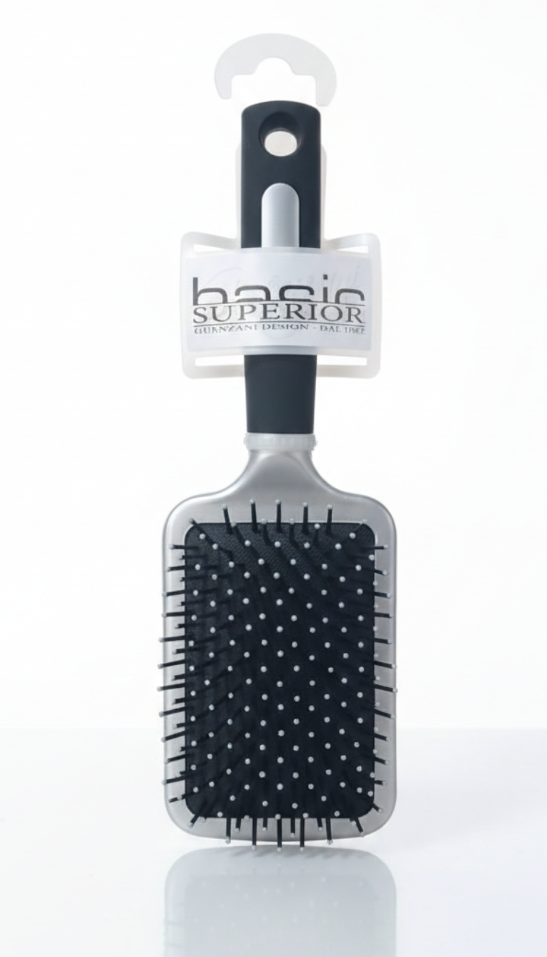 Guenzani Superior Spazzola Rettangolare Gigante Art. 1597 | Districante Professionale con Palline Massaggianti | Ideale per Capelli Voluminosi e Lunghi