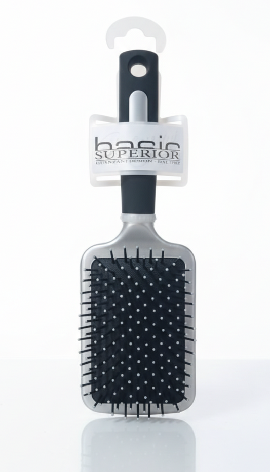 Guenzani Superior Spazzola Rettangolare Gigante Art. 1597 | Districante Professionale con Palline Massaggianti | Ideale per Capelli Voluminosi e Lunghi