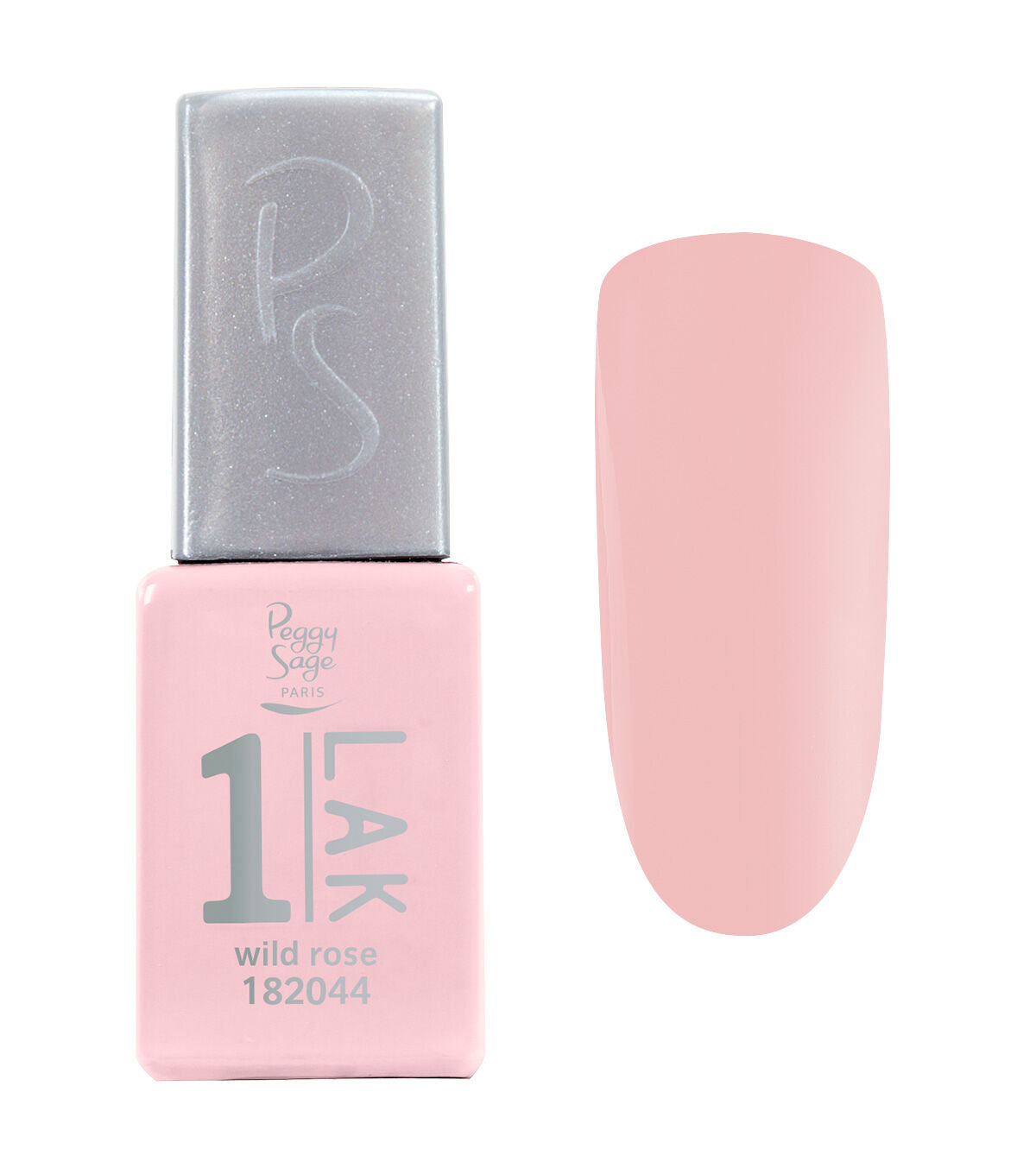 Peggy Sage 1-LAK Smalto Semipermanente 3-in-1 Professionale 5ml – Smalto Monofase Senza HEMA Base, Colore e Top Coat Integrati ad Alta Brillantezza